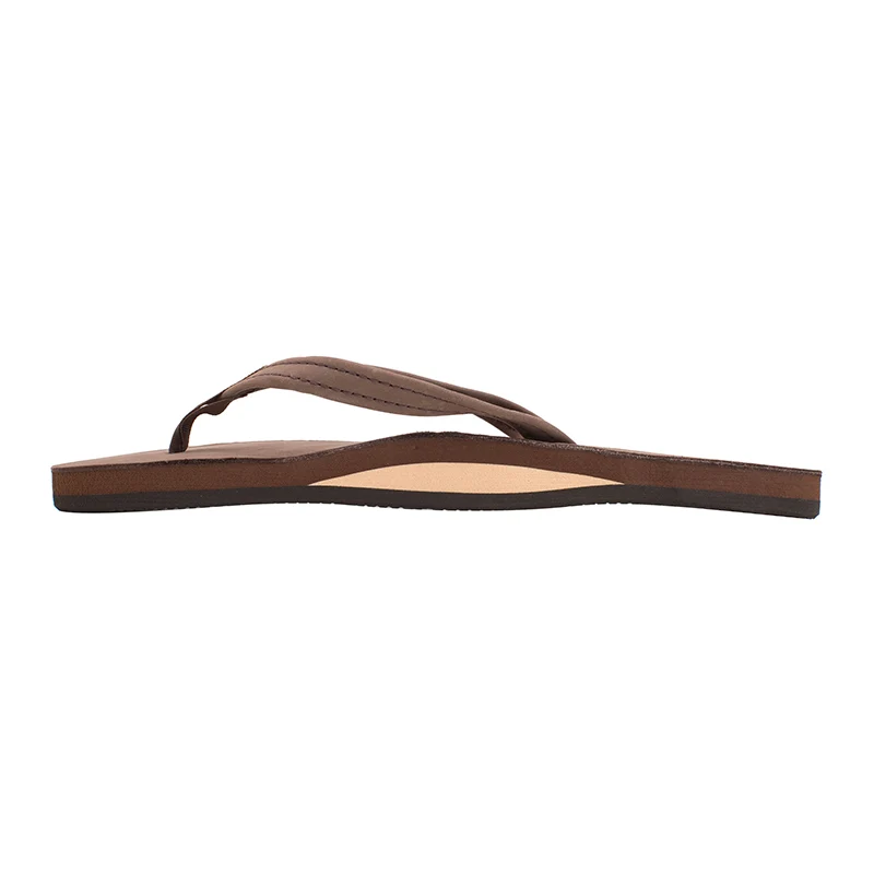 Ladies Single Layer Narrow Strap Premier Leather Sandal - Image 9