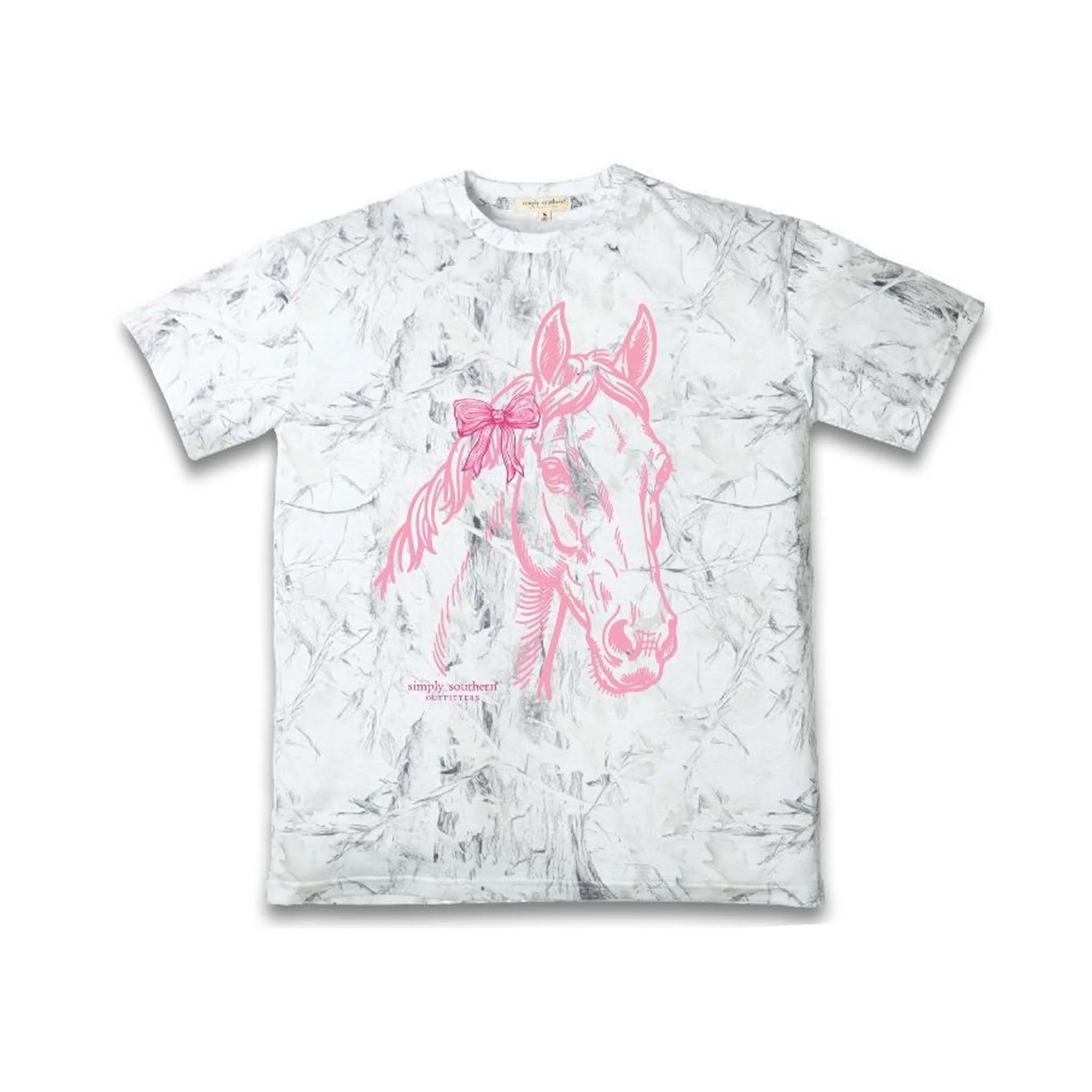 Youth Horse Bow Short Sleeve T-Shirt