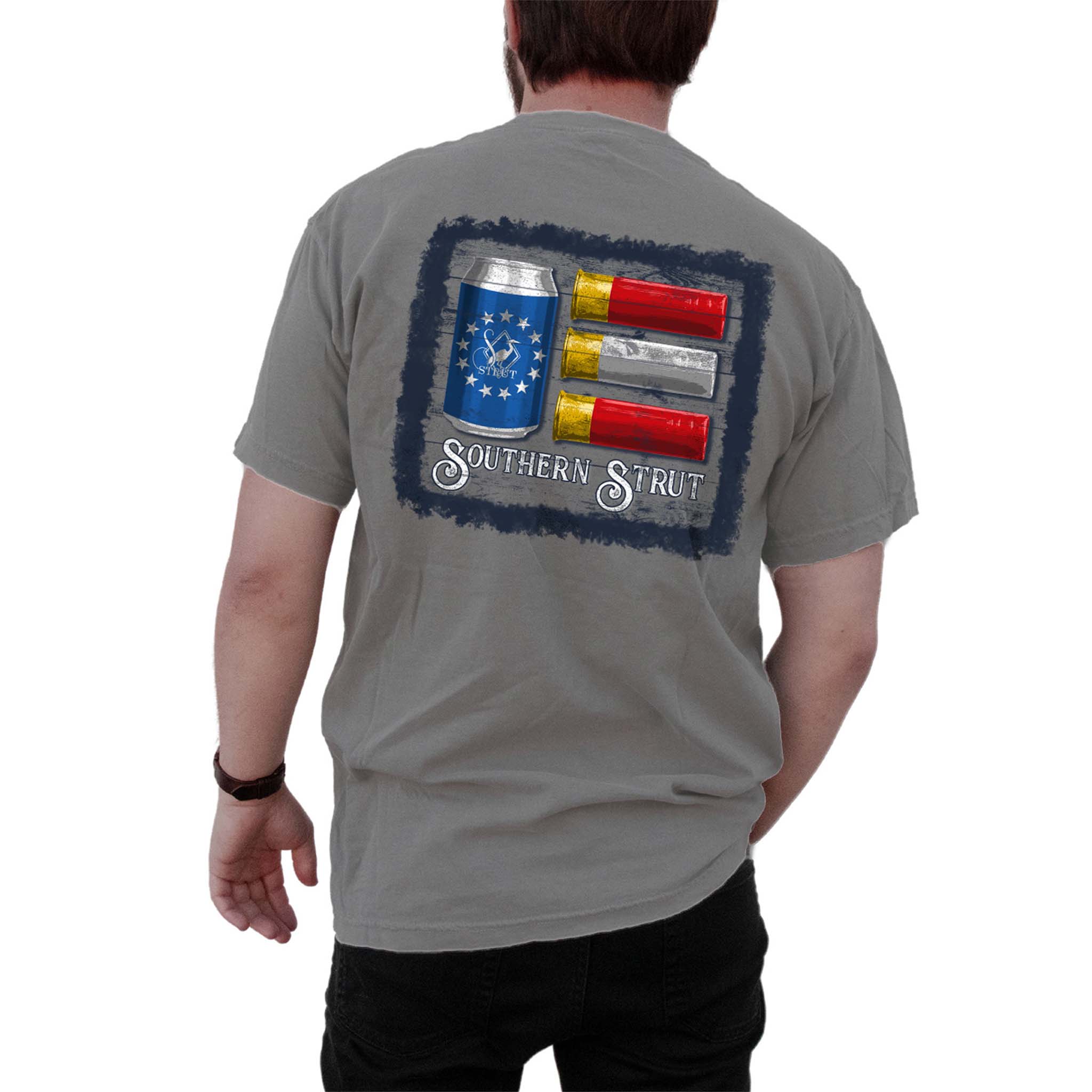 Stars Stripes and Shells Short Sleeve T-Shirt in Silverstone