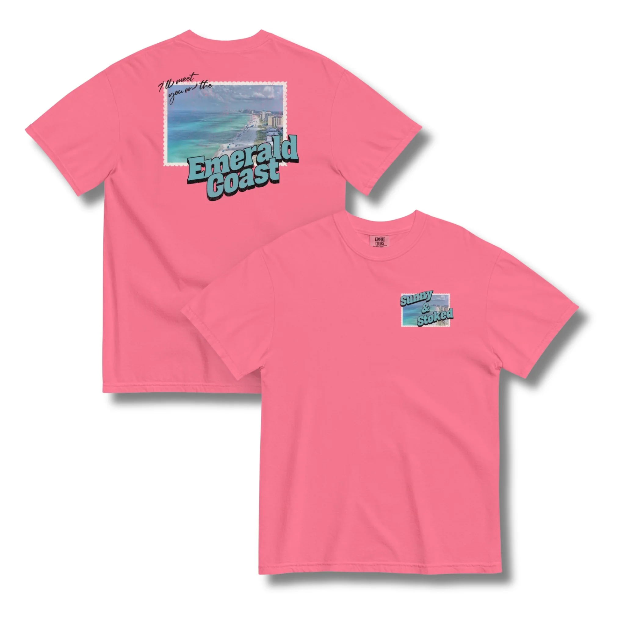Sunny & Stoked Emerald Coast Short Sleeve T-Shirt - Image 2