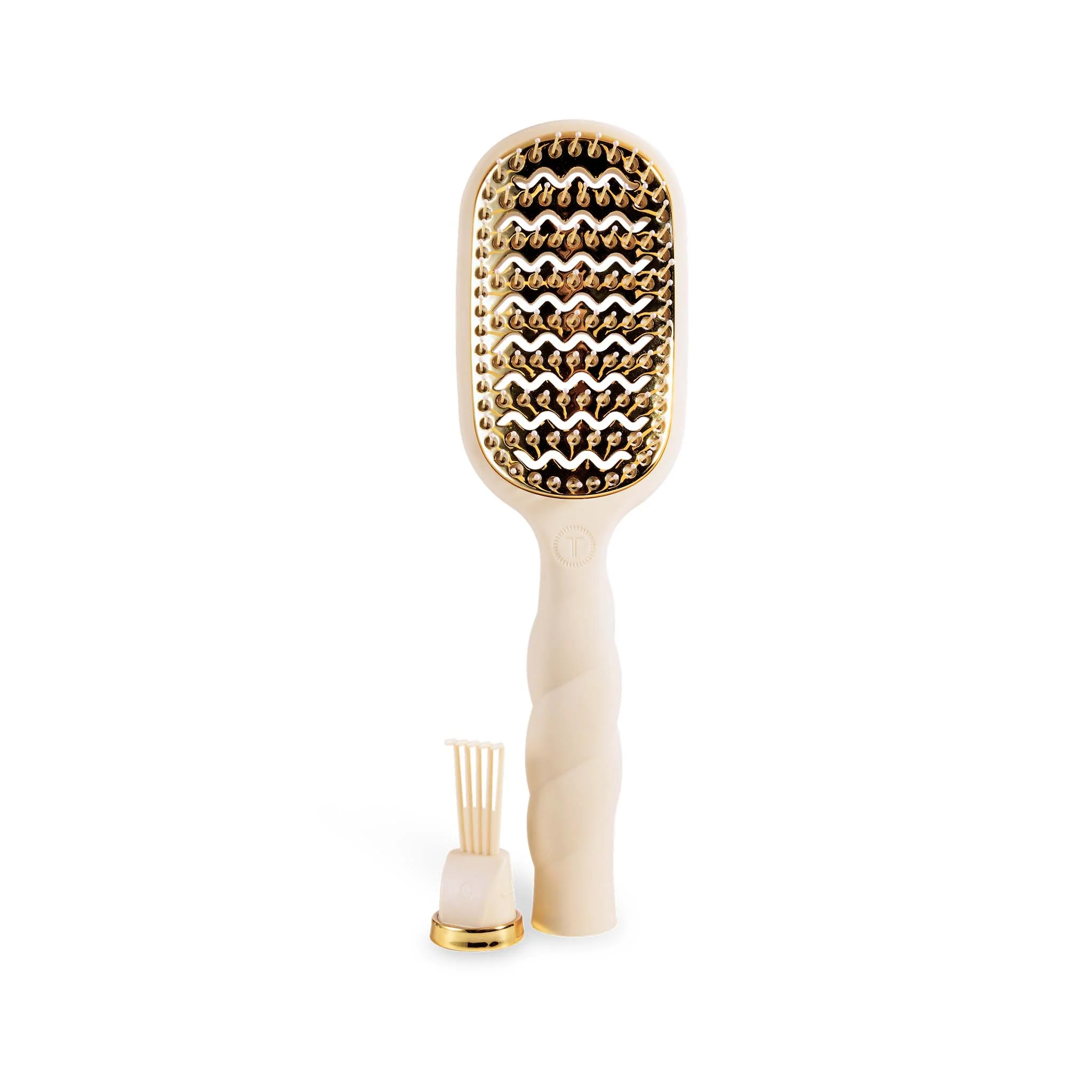 Tan Vented Paddle Hair Brush - Image 3