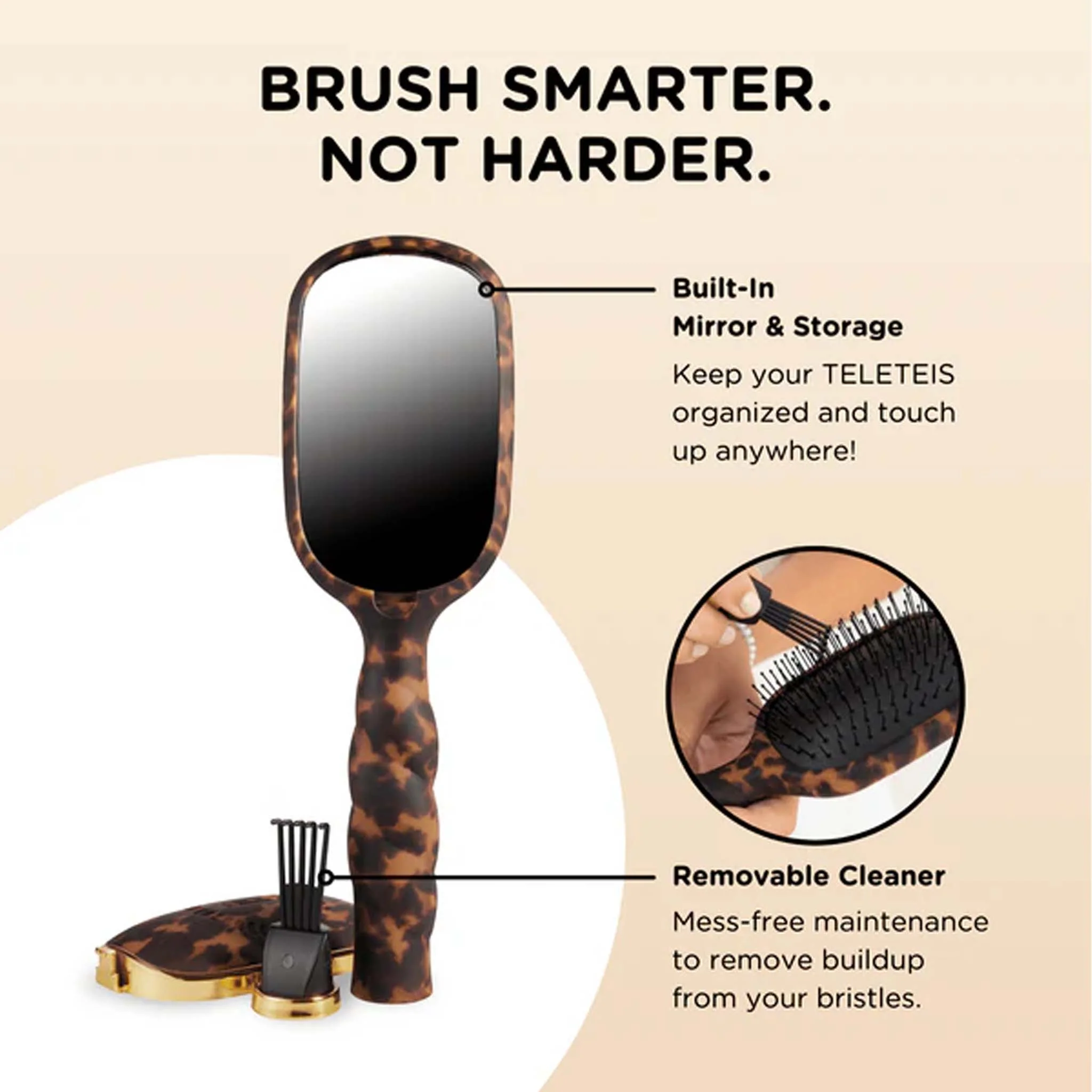 Tortoise Detangler Hairbrush - Image 6