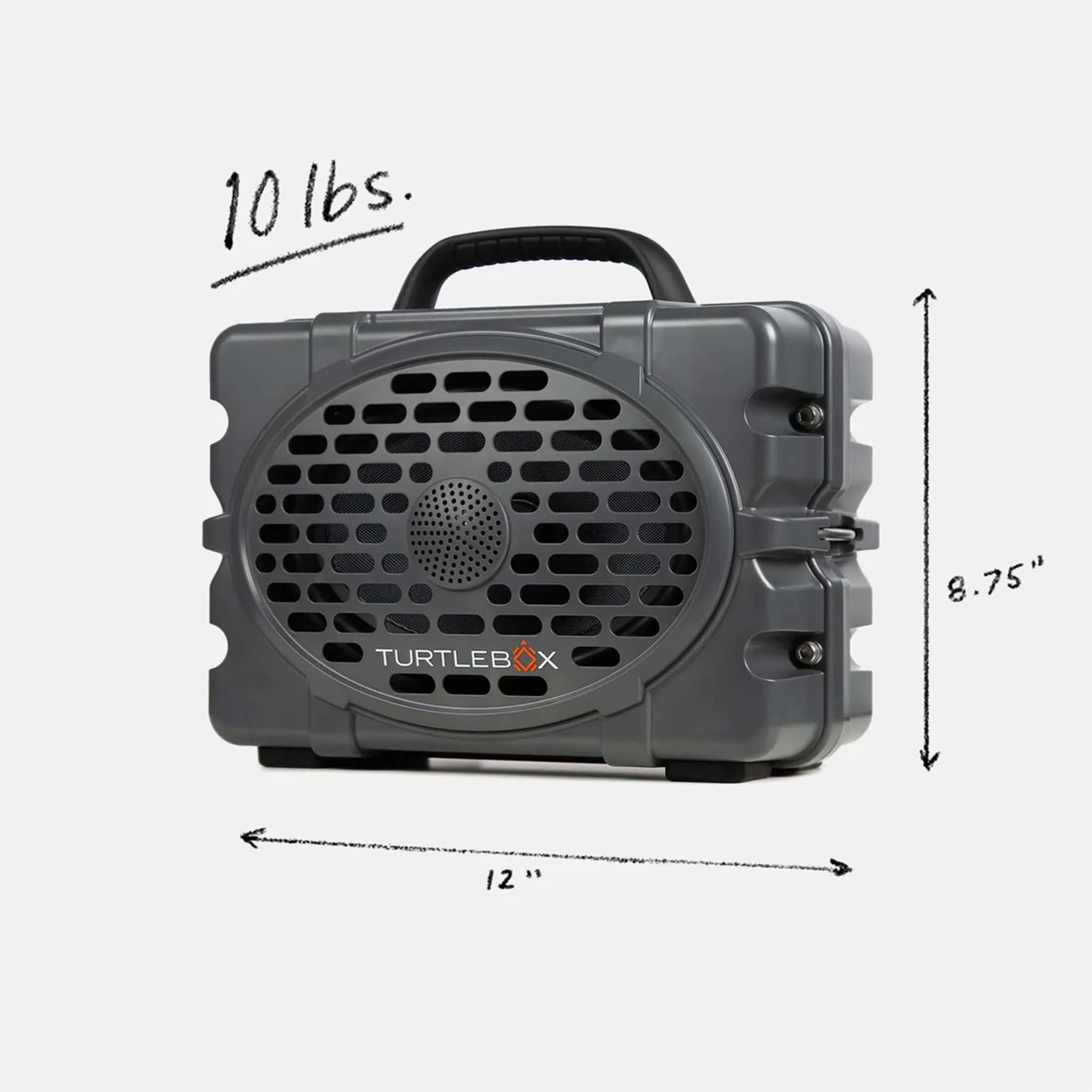 TurtleBox Gen 3 Gray Portable Speaker - Image 2