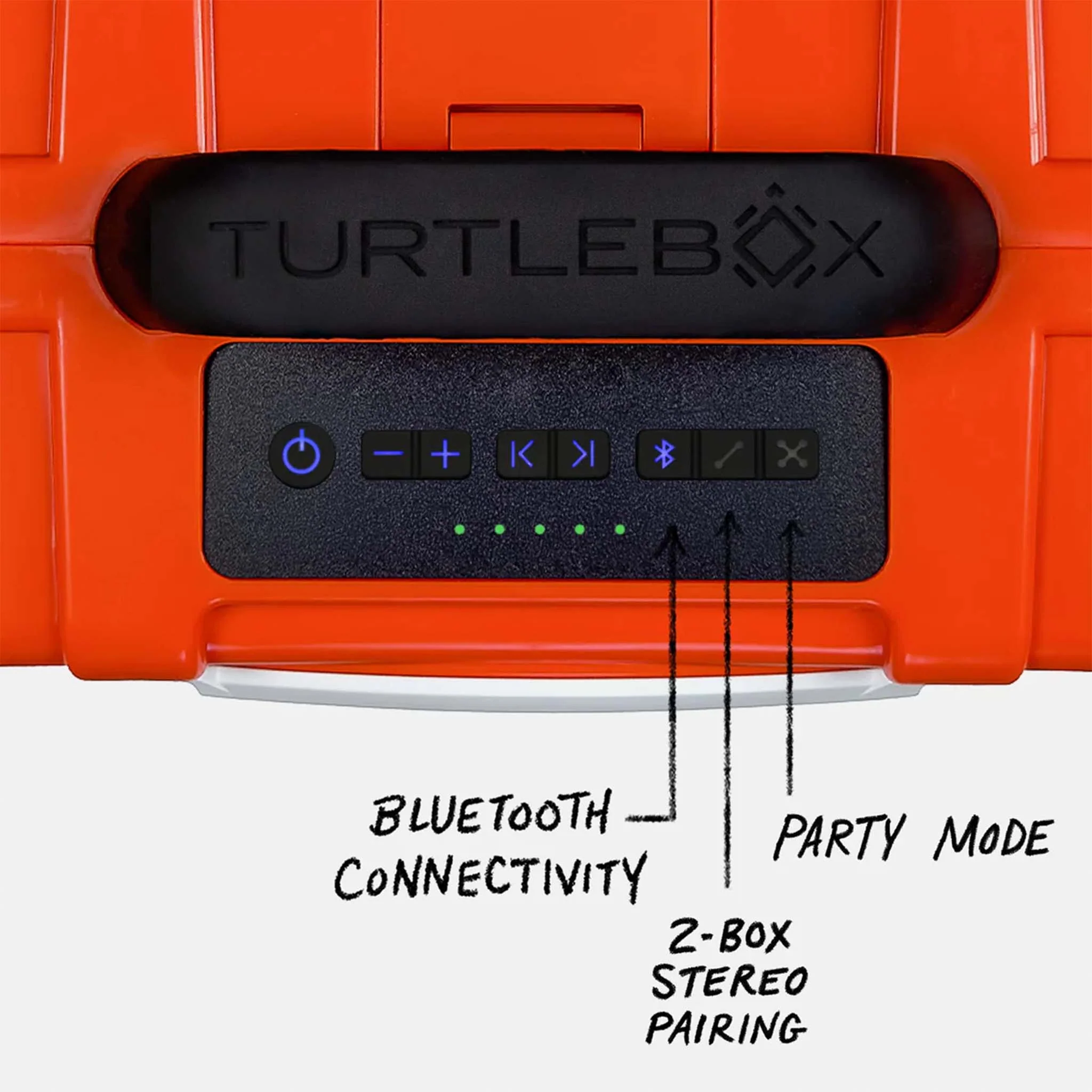 TurtleBox Gen 3 Orange Portable Speaker - Image 4