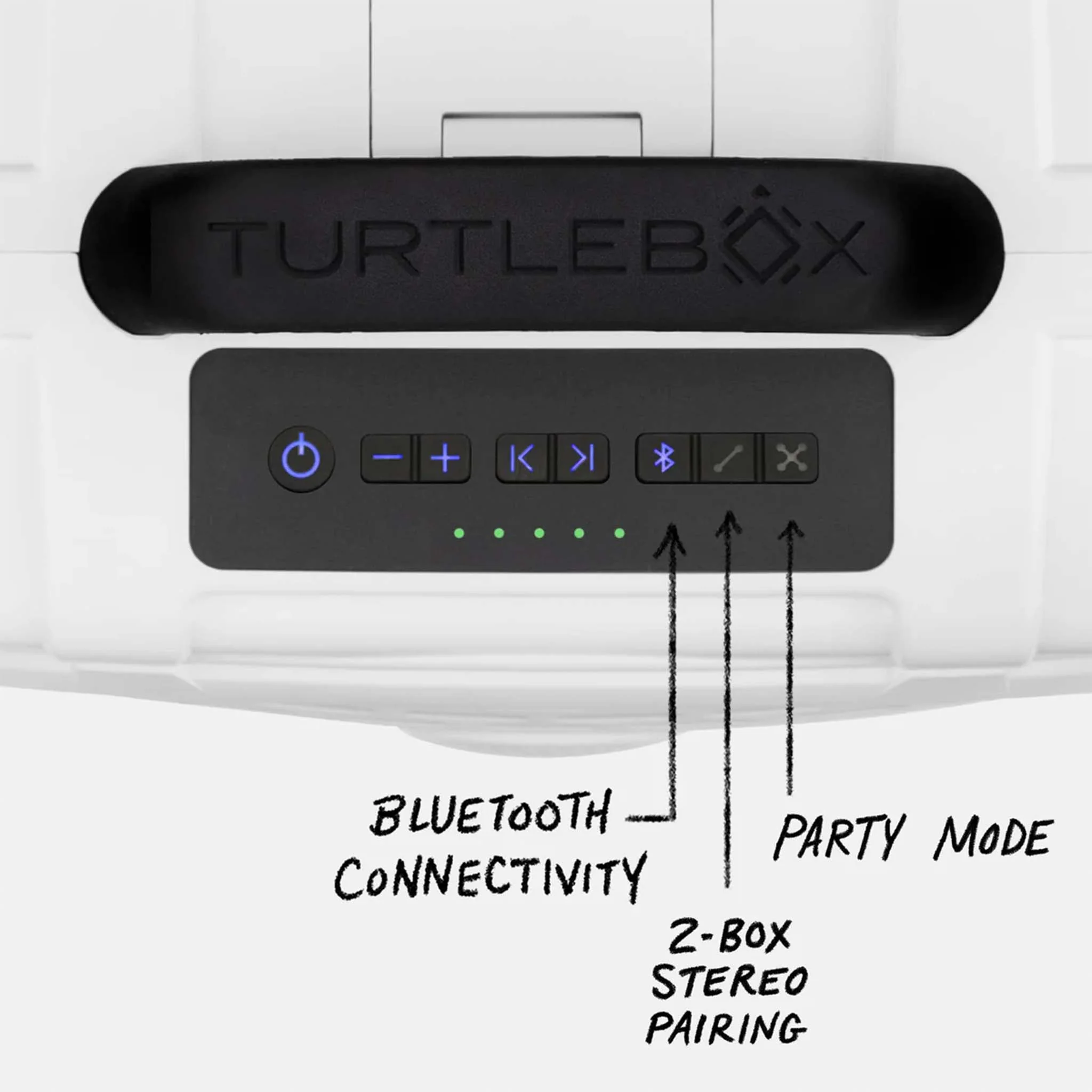 TurtleBox Gen 3 White Portable Speaker - Image 3