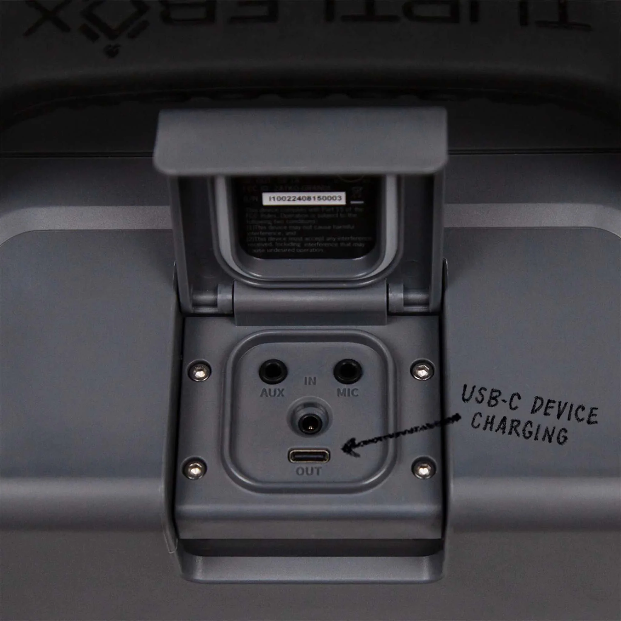 Turtlebox Grande Portable Speaker in Gray - Image 5