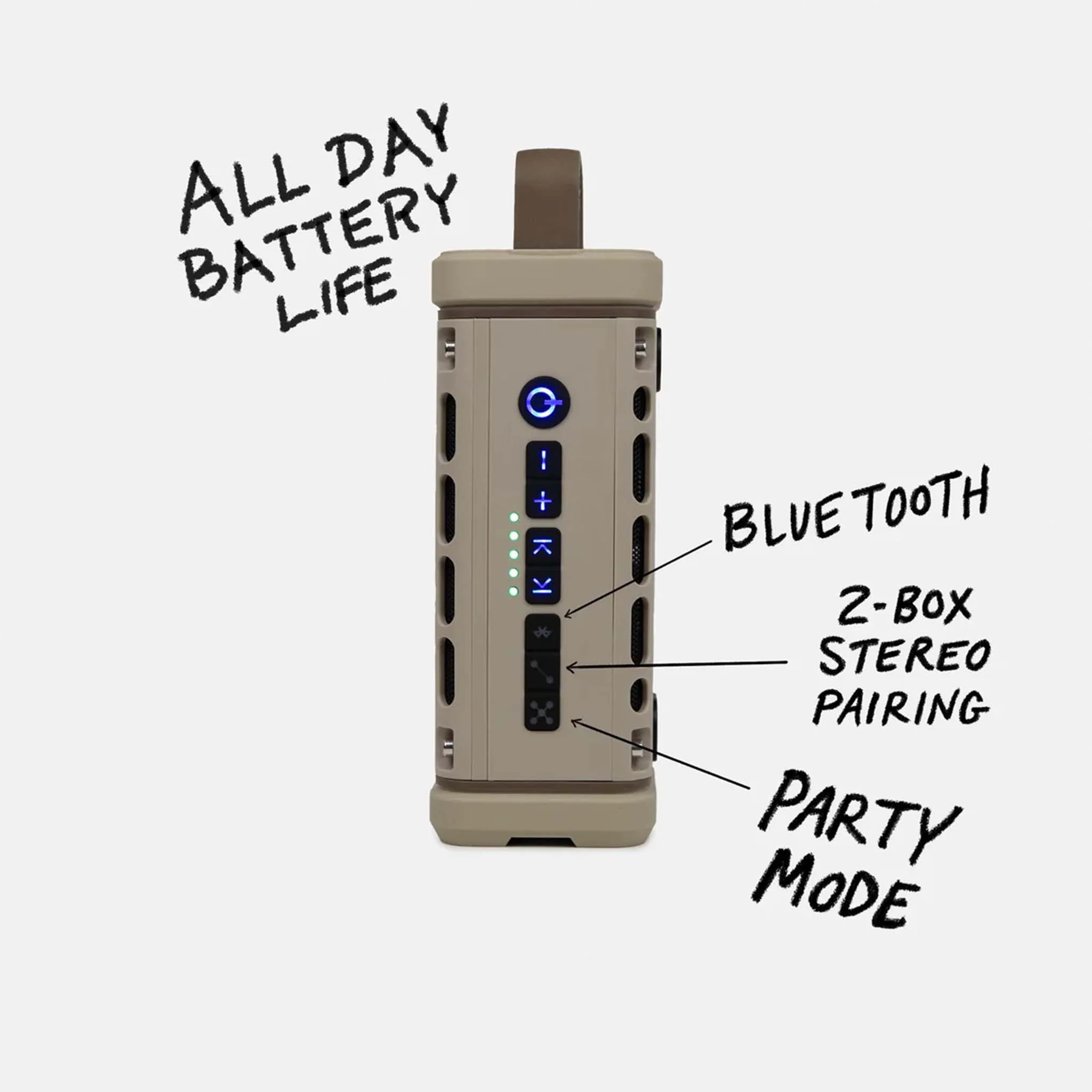 TurtleBox Ranger Portable Speaker in Tan - Image 4