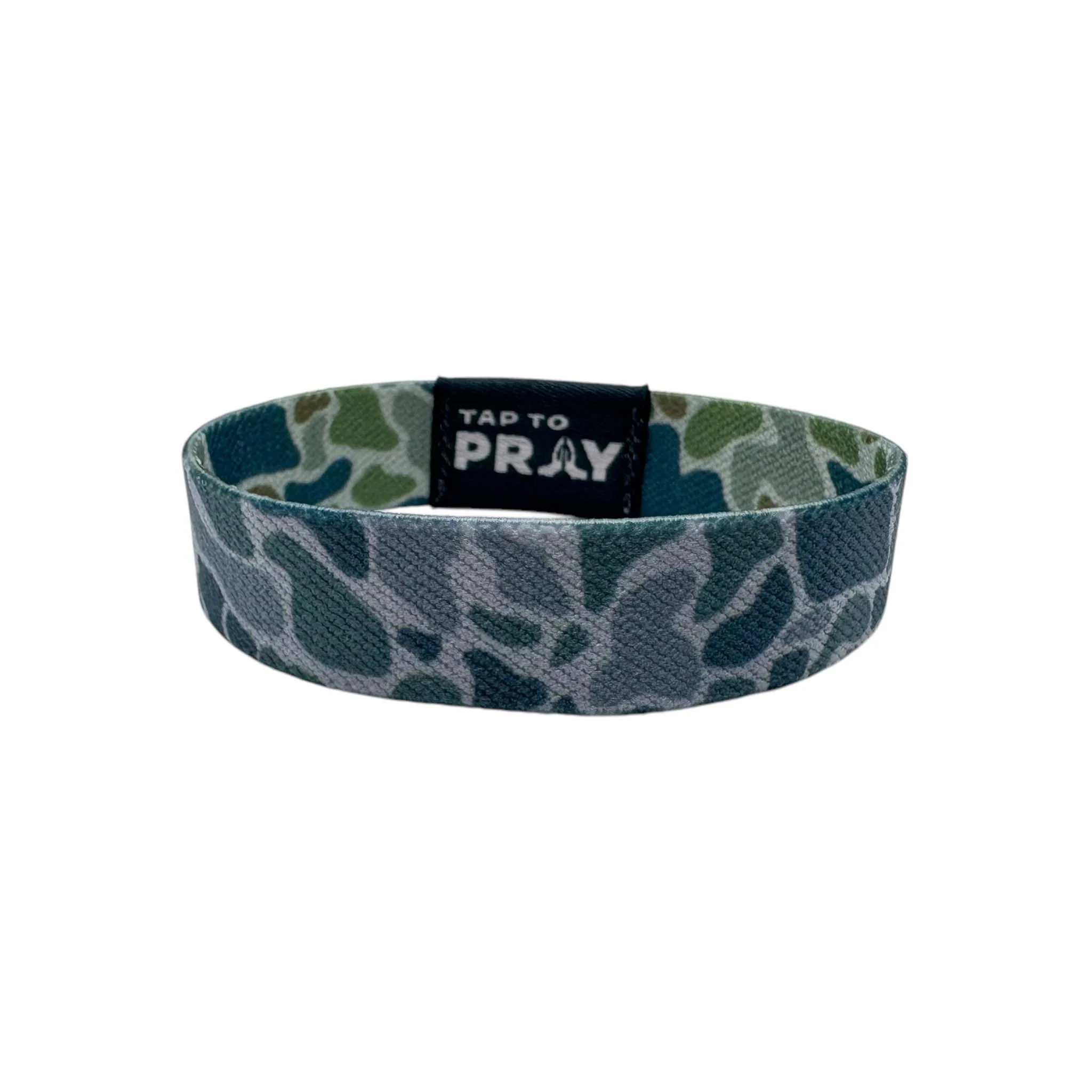 Tap To Pray Wristband in River Rock Camo Moss Slate - Image 3