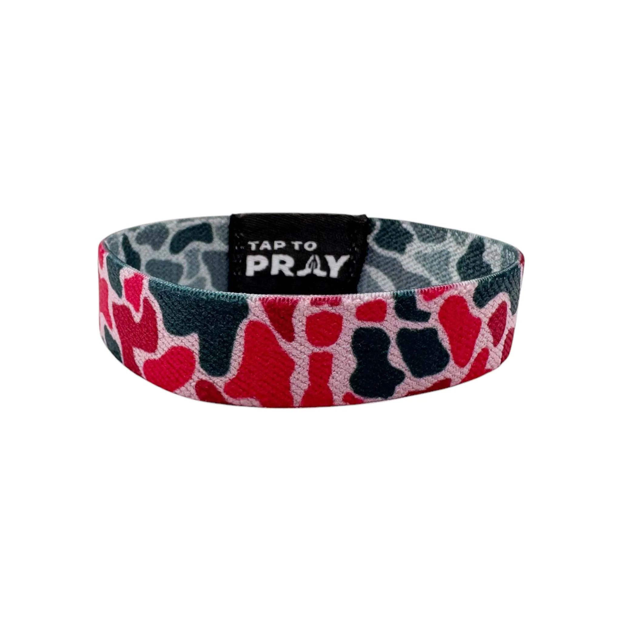 Tap To Pray Wristband in River Rock Camo Pink Ash - Image 4