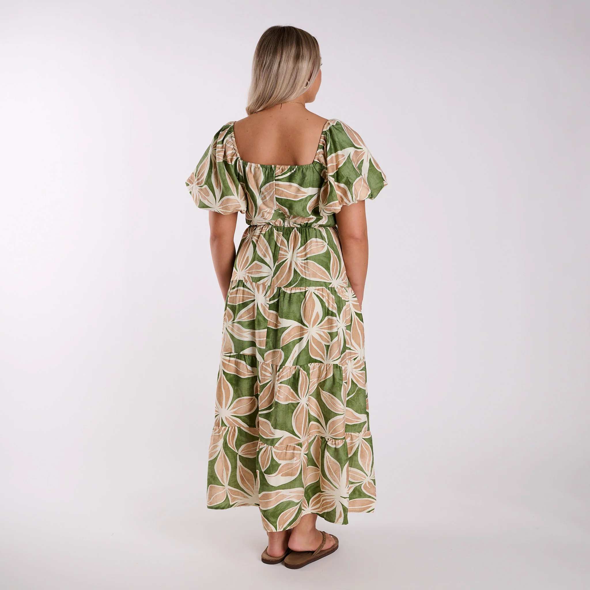Twist Front Floral Maxi Dress - Image 8