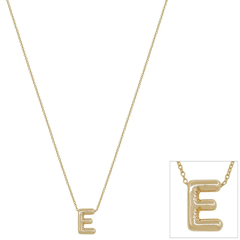 Bubble Initial Letter Necklace - Image 4